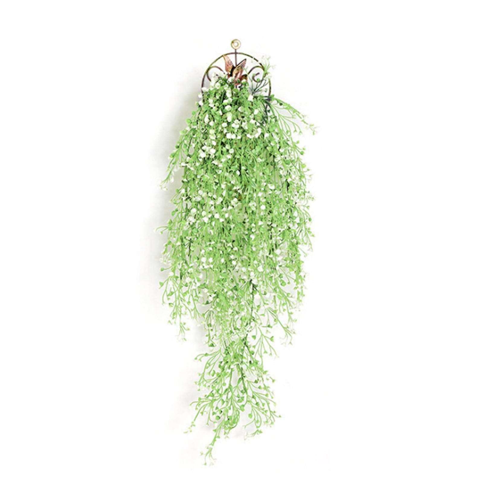 Fake Admiralty Willow 77cm Plastic Realistic Wall Hanging Admiralty Willow for Office Living Room