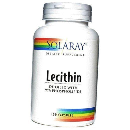 Soy Lecithin, Lecithin, Solaray 100caps (72411008) 100caps