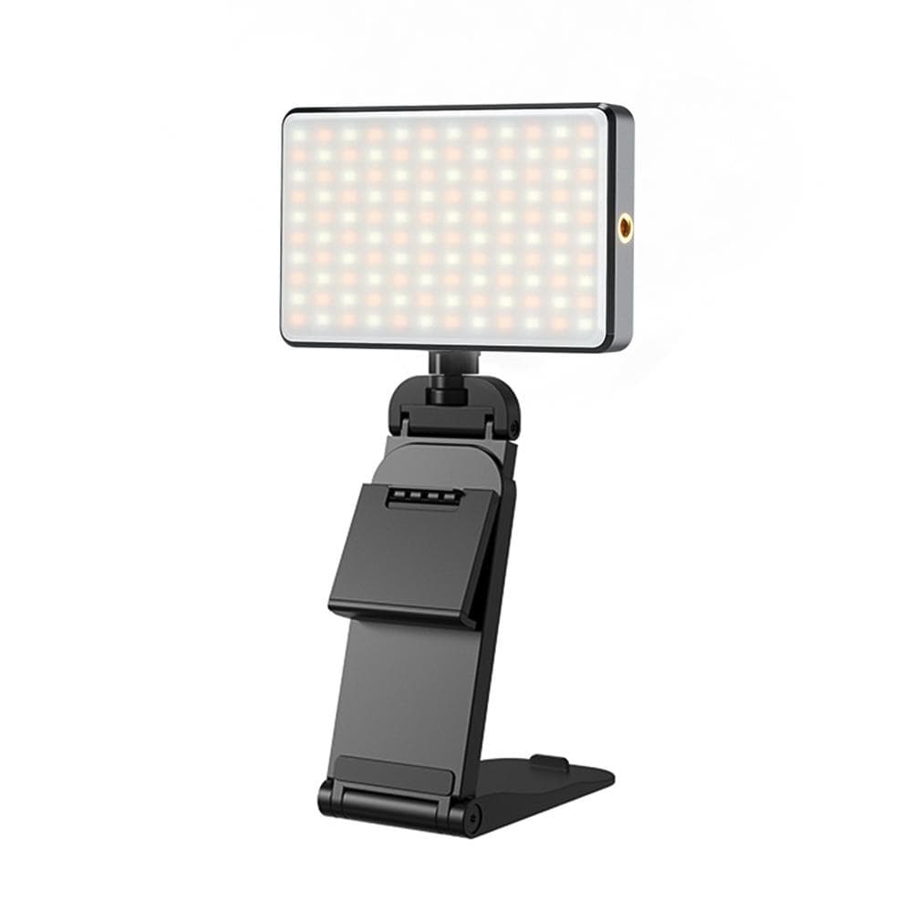 Bi-Color LED Light Portable Vlog Light with 1/4in Threaded Holes 120pcs Beads CRI more than 95 2500K-9000K black