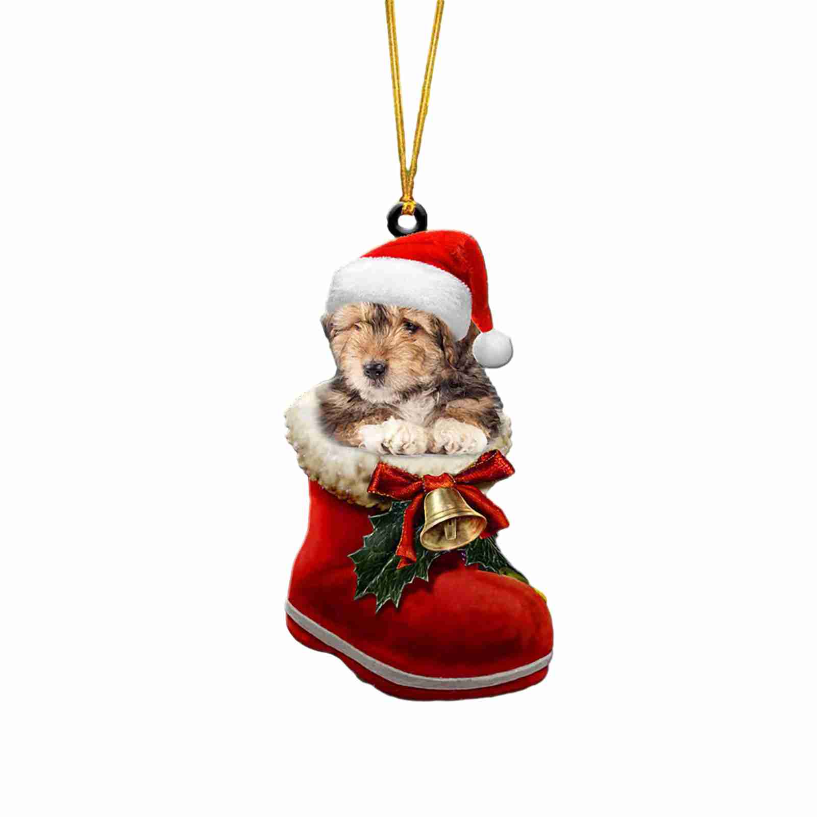 Xmas Stocking Cartoon Hanging Gift Xmas Stocking Ornament for Car Festival Decoration