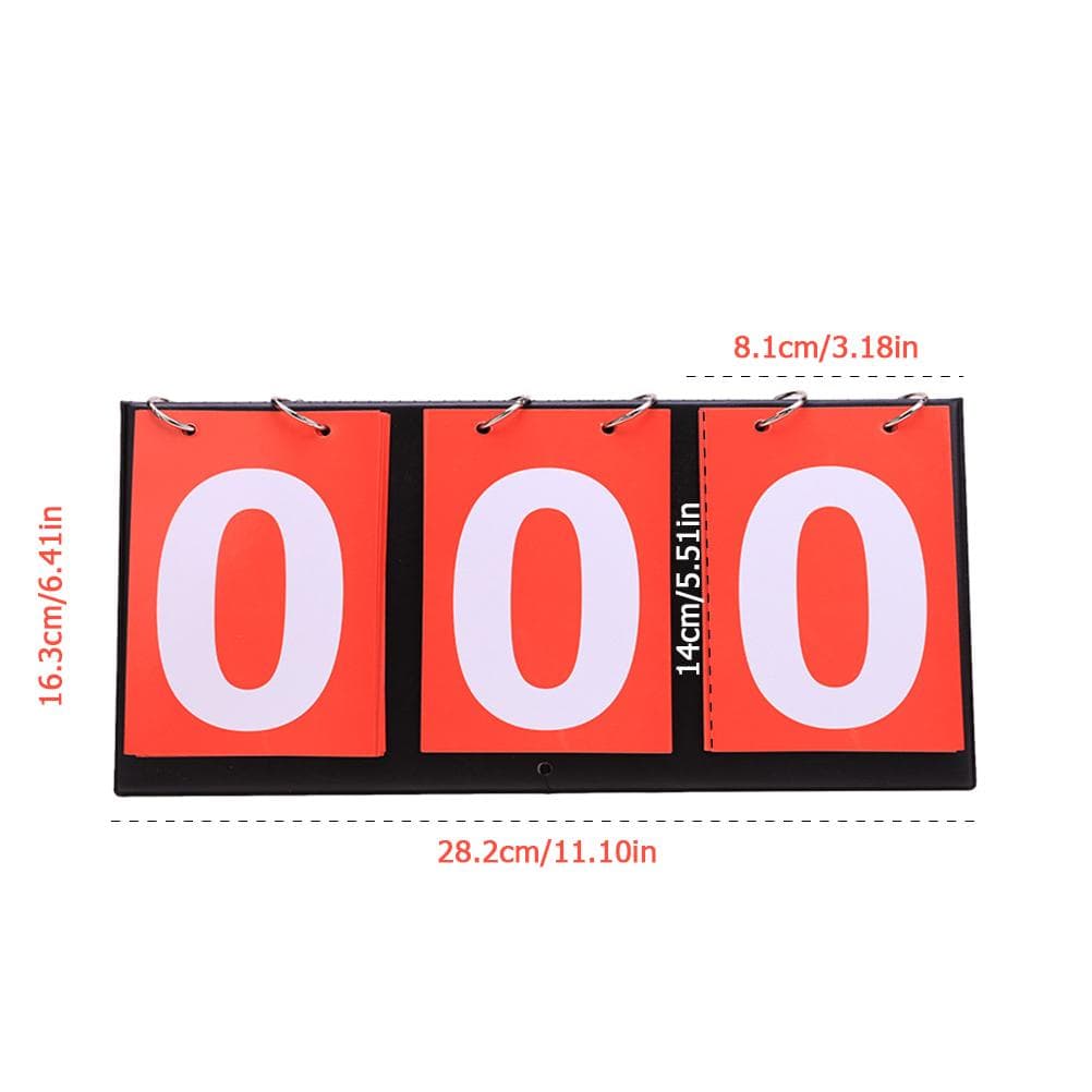 Sports Scoreboard Table Top Flip Score Count Board for Basketball Volleyball Football