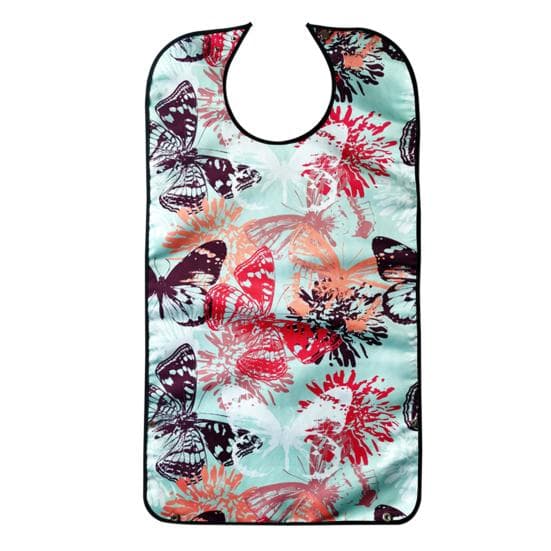 Stylish Adult Bibs with Crumb Catcher Keep Clothes Clean Elegant Design Double Layer Waterproof Bib C