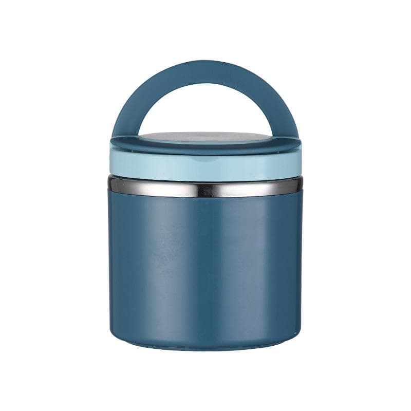 630ML Food Thermal Jar Insulated Soup Cup Thermos Containers Stainless Steel Lunch Box Thermo Keep Hot For School Children 1&630ml&1 blue