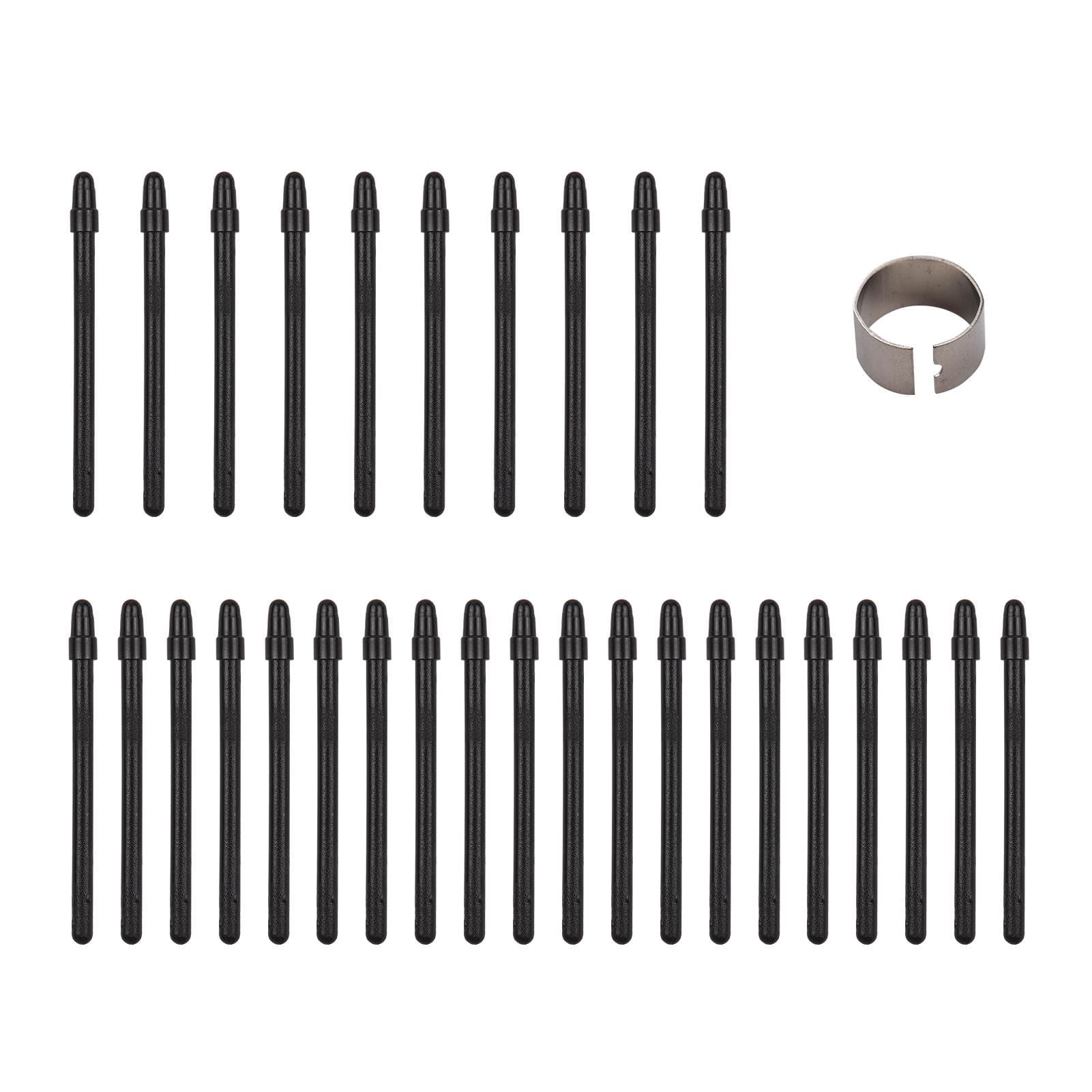 30PCS Stylus Pen Nibs and Pen Clip for T505 Professional Graphics Drawing Tablet Stylus Pen Black black