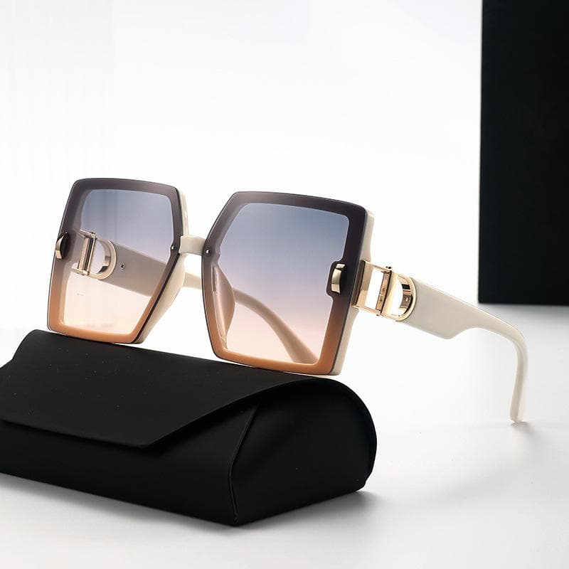 new high end large frame D mill sunglasses for women DS 25022 stylish UV protection trendy fashion accessory