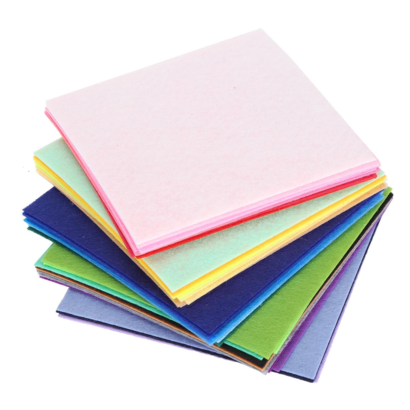 40Pcs Color Woven Fabric Square Stitching Decorative Cloth Material DIY Sewing Accessories