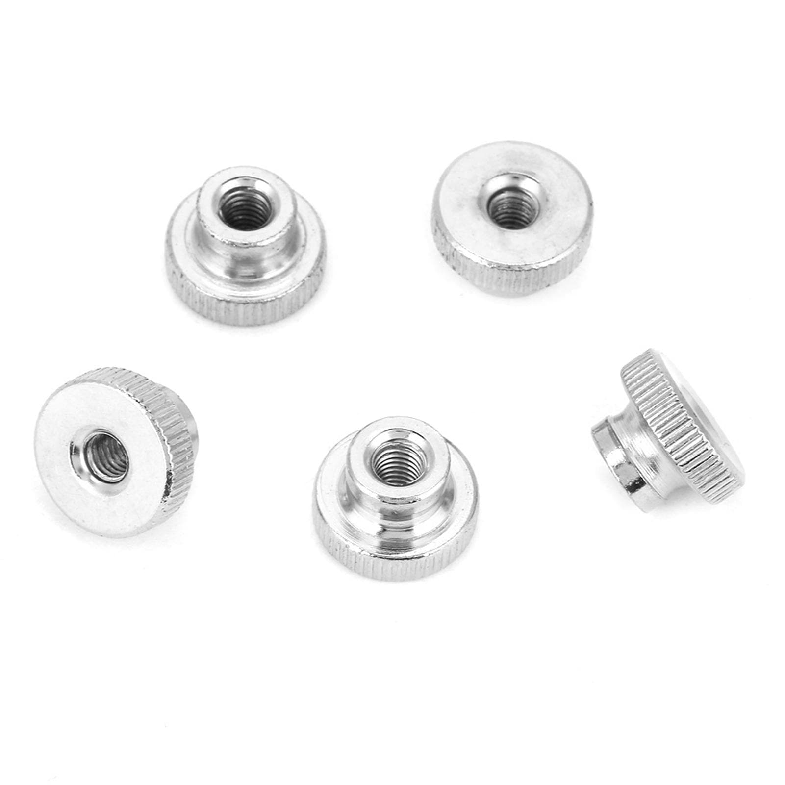 M3 M4 M5 M6 M8 M10 Nickel Plated Carbon Steel Hand Tighten Knurled Thumb Nuts (M8 2pcs)