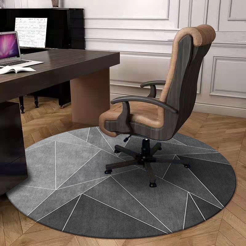 Dirty-Resistant Round Carpet Office Computer E-Sports Swivel Chair Table Study Stool Under The Bedroom Circular Floor Mat 800MMx800MM