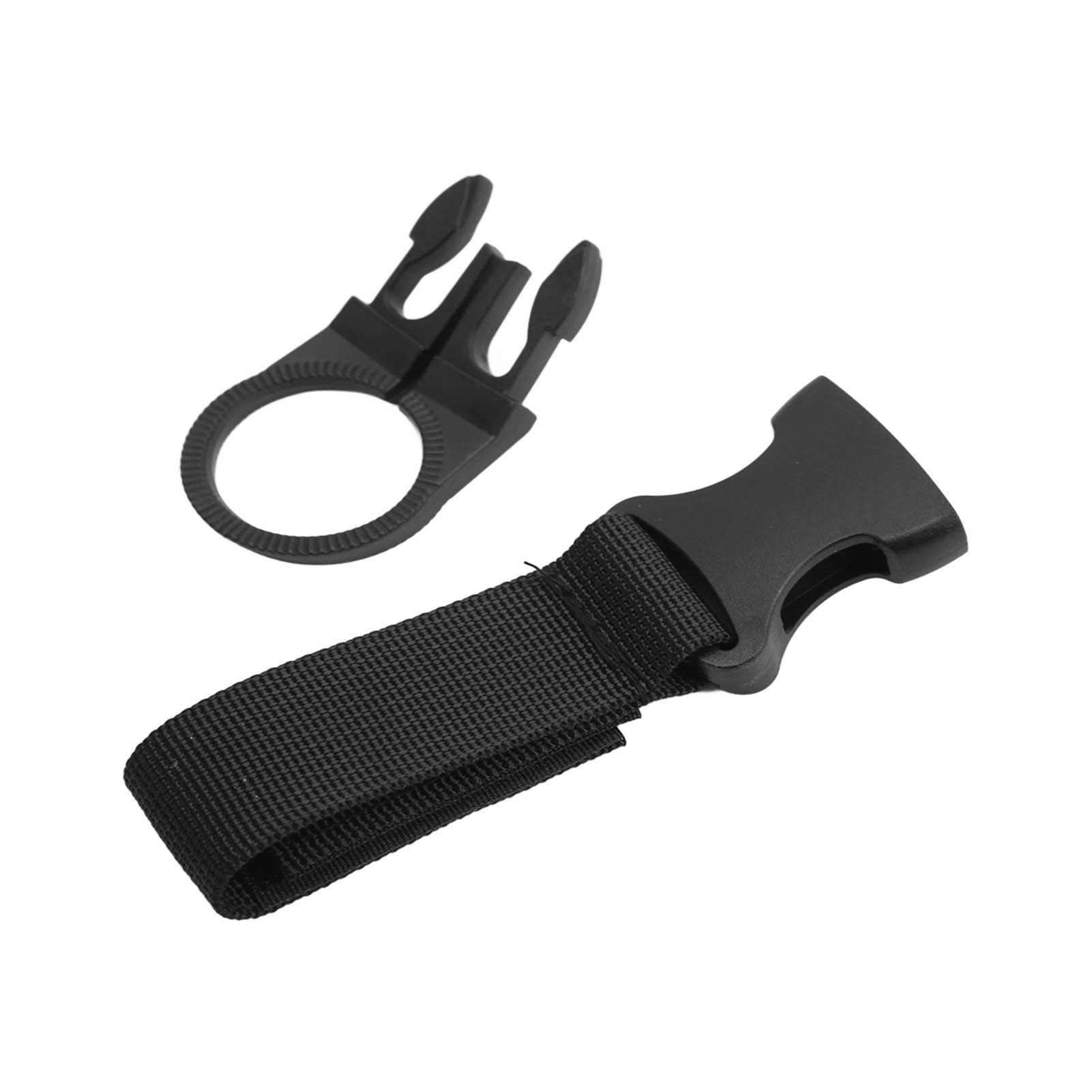 Outdoor Bottle Hanging Buckle Clip Portable Water Bottle Ring Holder for Hiking Camping Black