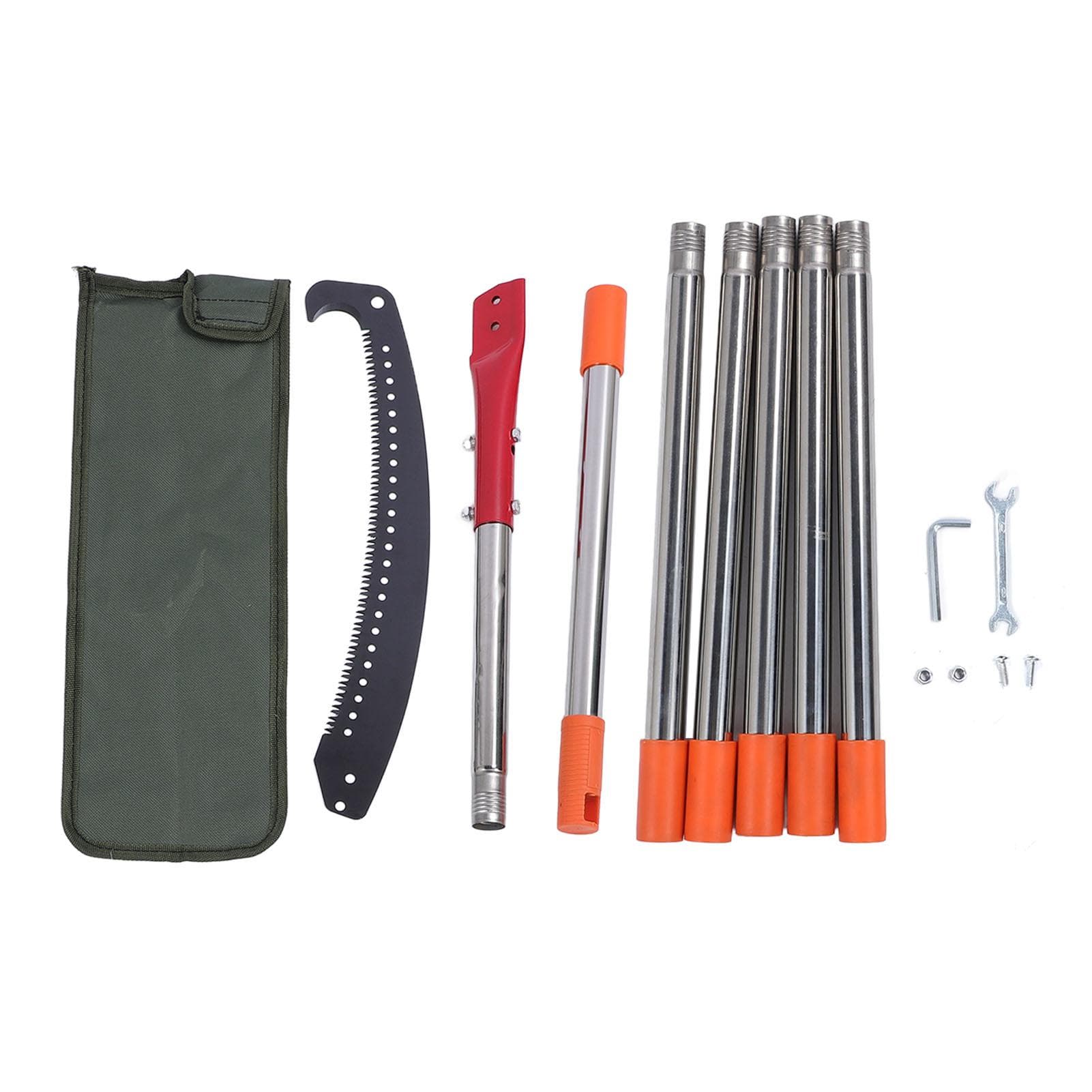 Pole Saw for Tree Trimming Stainless Steel 9.5FT Extendable Tree Trimmer Long Handle Pruner for