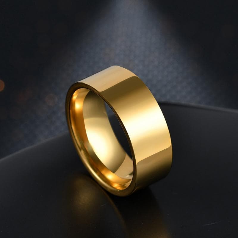 Ladies/Men Stainless Steel Couple Large Wide Simple Cool Party Ring 8