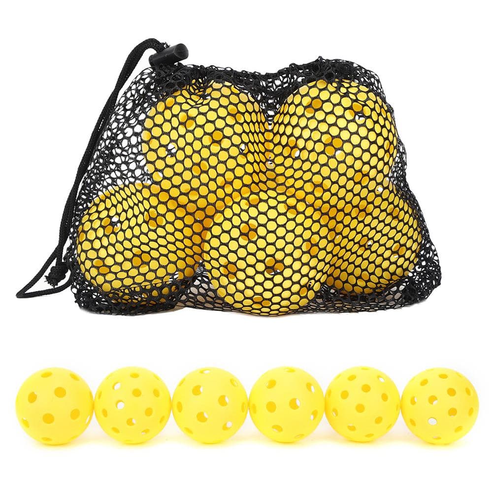 Environmental Protection PE Yellow High Bounce Pickleball Ball Sports Equipment Accessory
