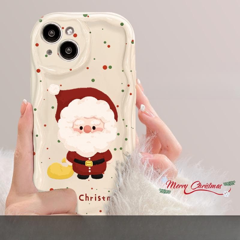 Applicable To Apple 15 Mobile Phone Case IPhone 14promax/13 Full Screen Color Dot Christmas Stand 11/12 Silicone Xs iPhone 6s Plus