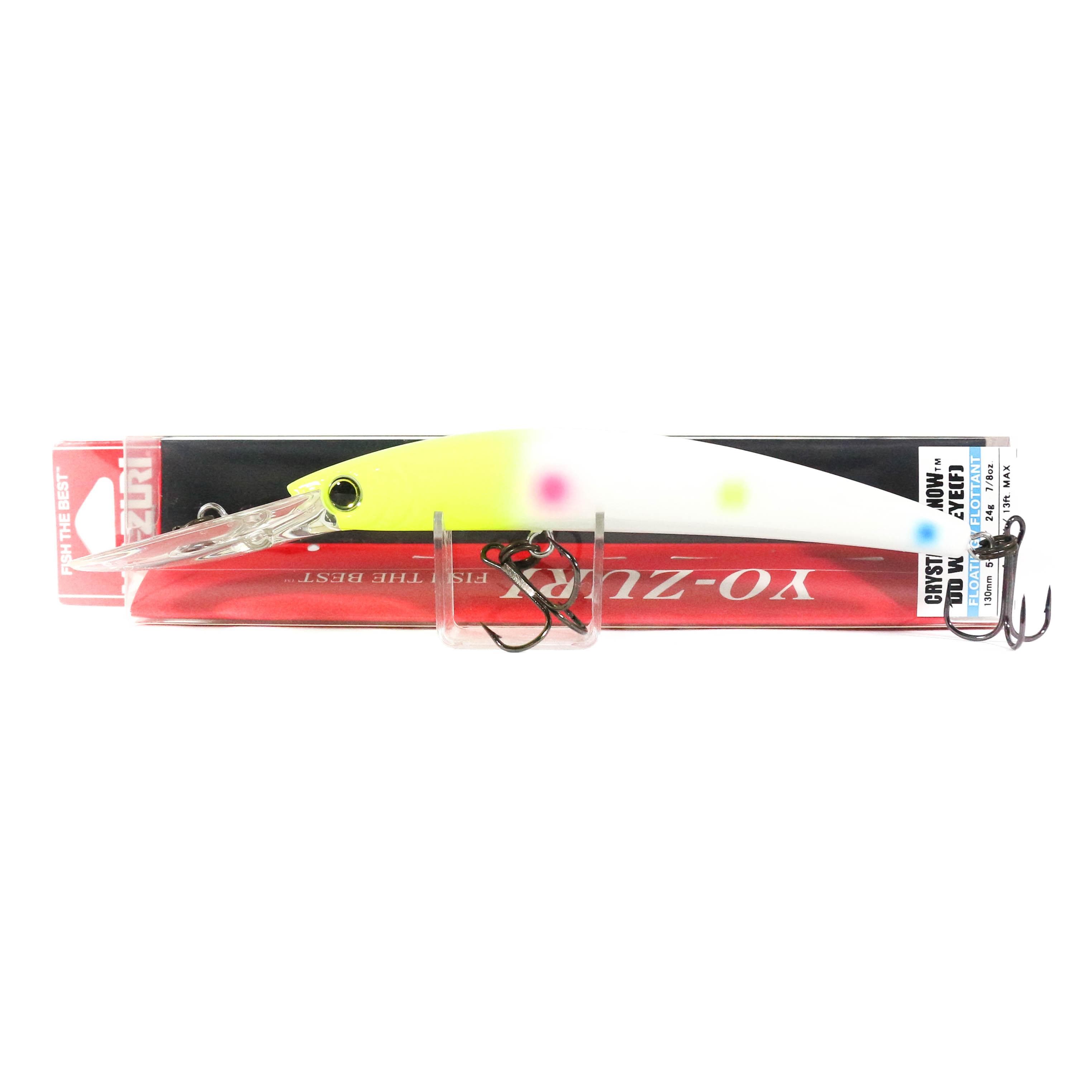 Yo Zuri Crystal Minnow DD Walleye 130 mm Floating Lure R1301-WB (3686)