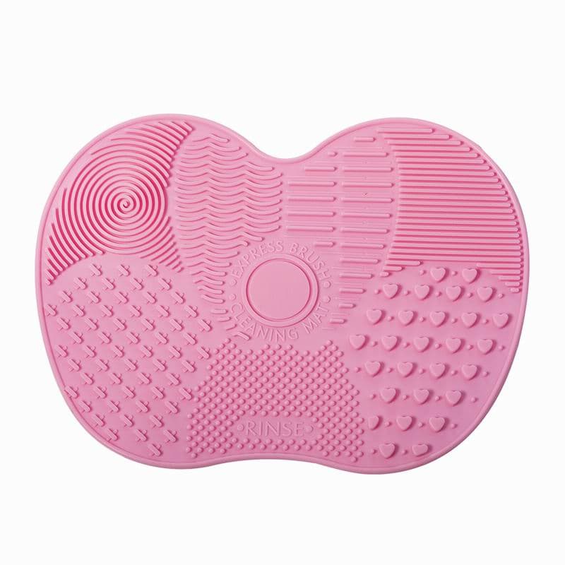 Silicone Brush Cleaner Cosmetic Make Up Washing Brush Gel Cleaning Mat Foundation Makeup Brush Cleaner Pad Scrubbe Board pink