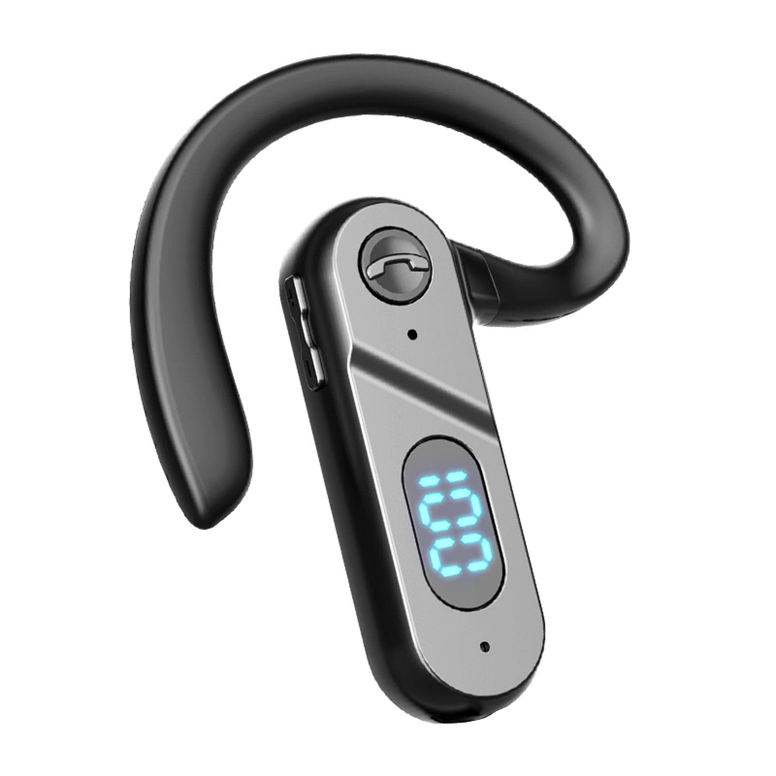 V28 BT5.2 Wireless Business Headphones with Microphone Open Ear Ear-Hook Earphone Single Earbud for black