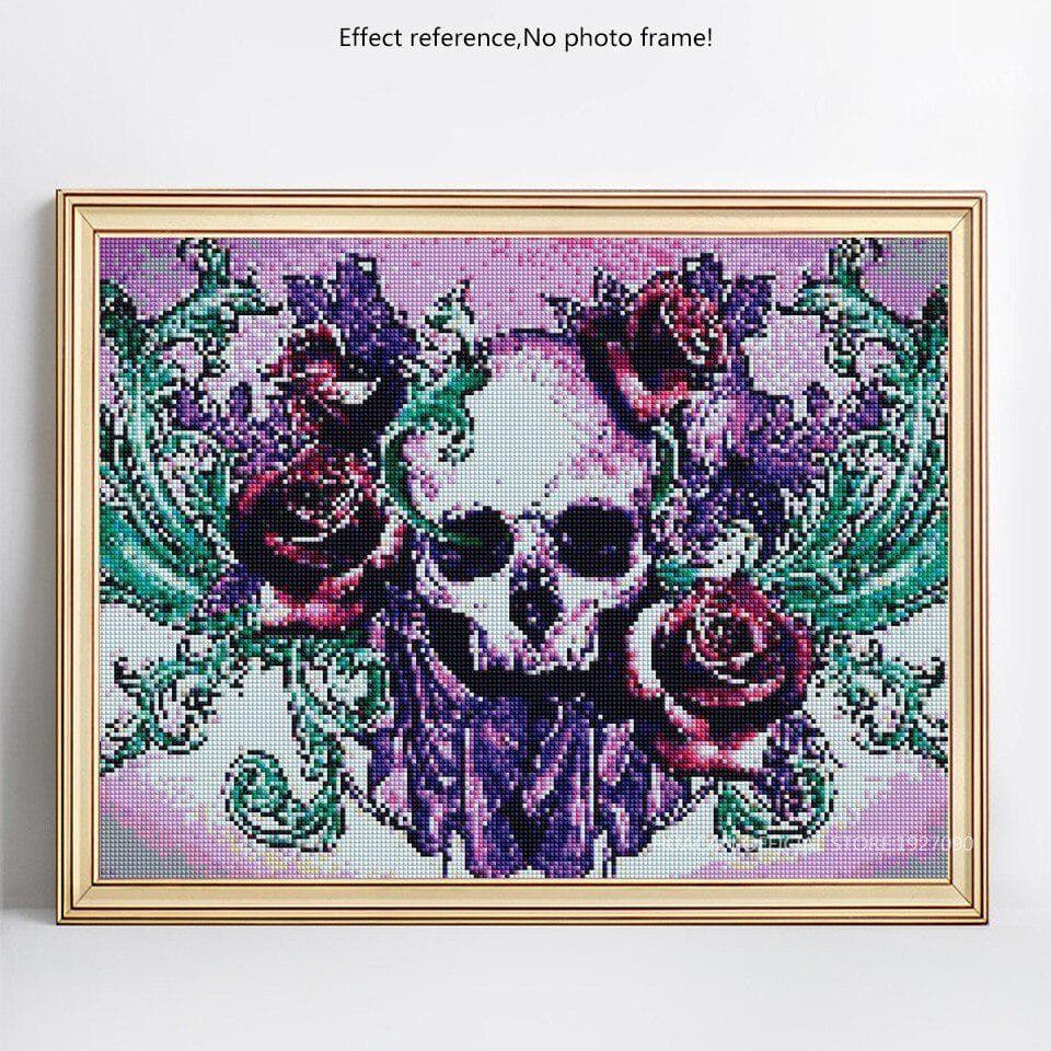 Cross Stitch Mosaic Full Round 5D DIY Diamond Painting Bone Gift Diamond Embroidery 20X30CM