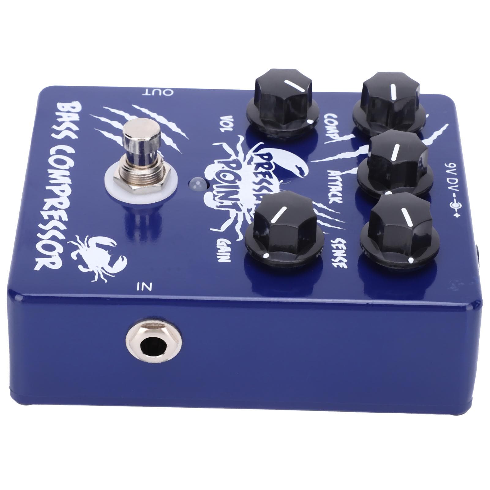 Bass Compressor Pedal Pressure Point Effect True Bypass AluminiumAlloy Shell CP45