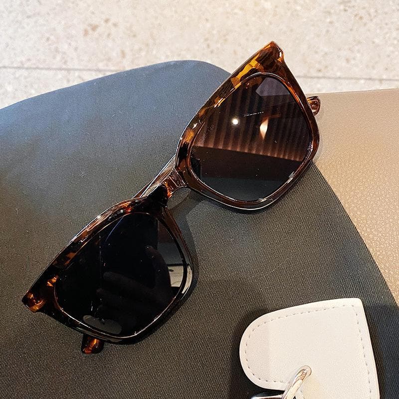 Korean Style Square Sunglasses Anti Glare UV Protection Unisex Fashion Designer Shades for Men Women