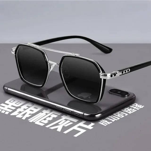 Trendy Men Sunglasses Professional Day Night Driver UV400 Vintage Eyewear Fashion Shades for Male Sun Glasses 1PC