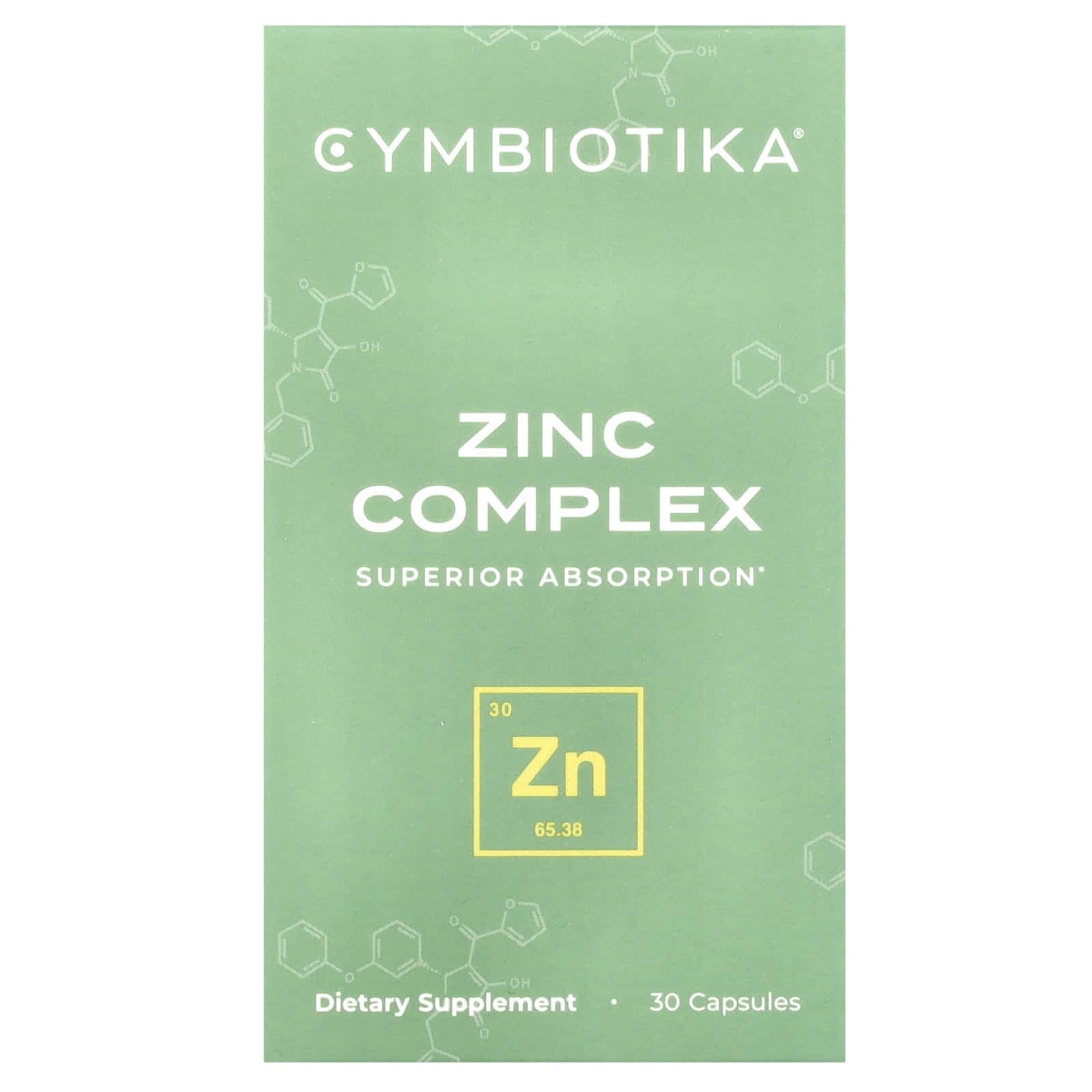 Cymbiotika, Zinc Complex, 30 Capsules
