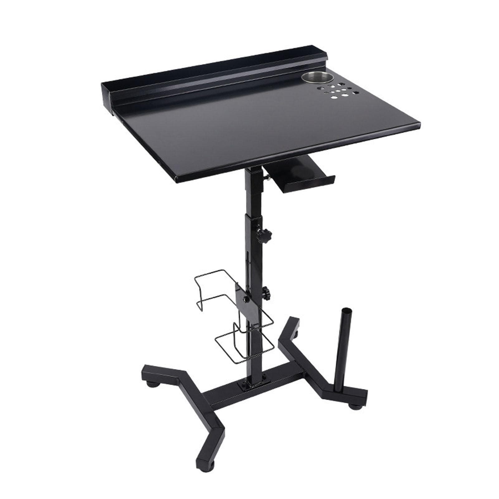 Tattoo Work Table Height Adaptable Anti Skid Steel Structure Tattoo Work Station Table with Storage