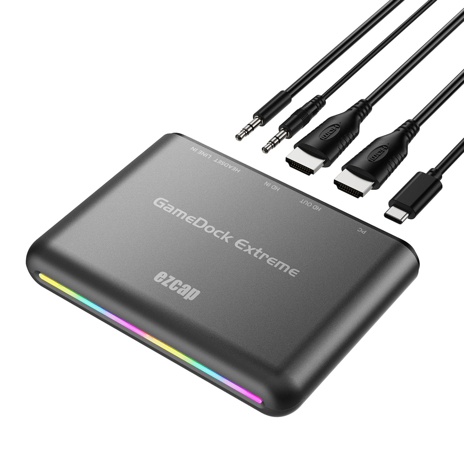ezcap360B GameDock Extreme HD Capture Card HDR & VRR Support RGB Real Color black