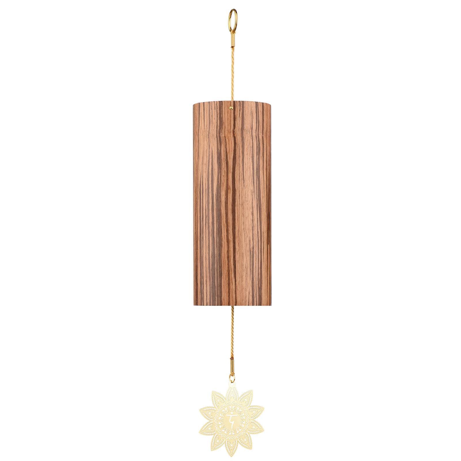 Chakra Chimes Natural Bamboo Wind Chimes Meditation Chord Windchime Windbell for Outdoor Garden Solar Plexus