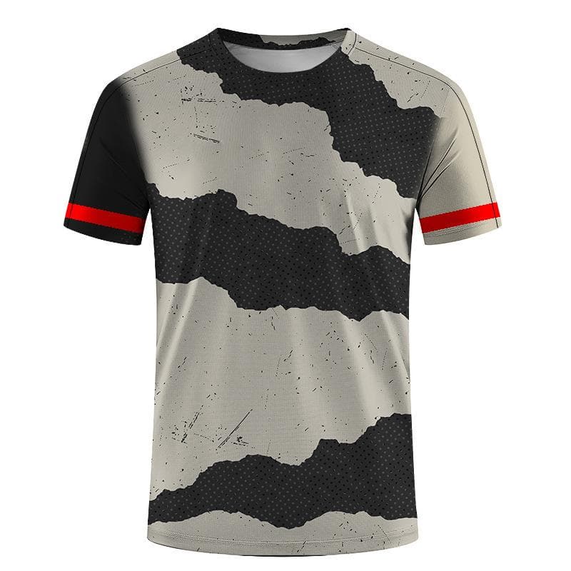 New Summer Men's Sports Top 3D Digital Printed Loose Short Sleeve Round Neck T-shirt 3XL