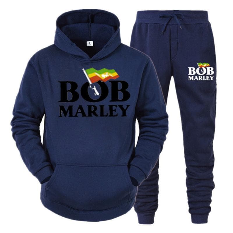 Bob Marley Printed Fashion Men Women Tracksuit Casual Hoodie And Pants 2pcs Sets Oversized Pullover Trend Sweatsuit Men Clothing S