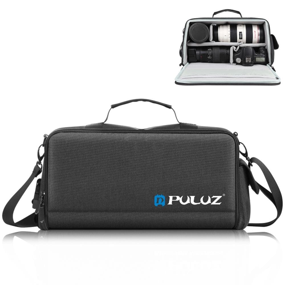 PULUZ PU5016B Camera Sling Bag Shockproof Camera Bag Large Capacity Shoulder Bag for DSLR/ SLR/ black
