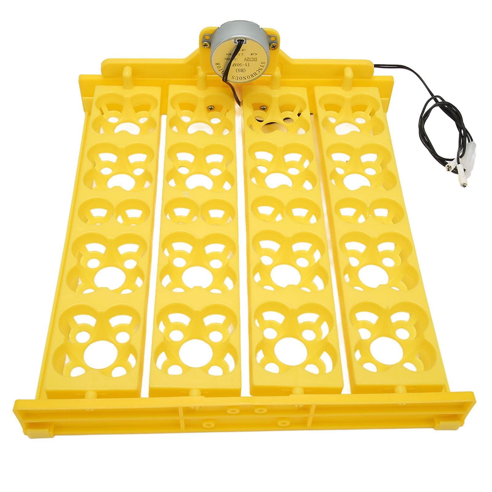 Egg Turning Tray Multifunction Automatic Egg Turner Incubator Tray for 16 Duck Eggs 16 Eggs 72
