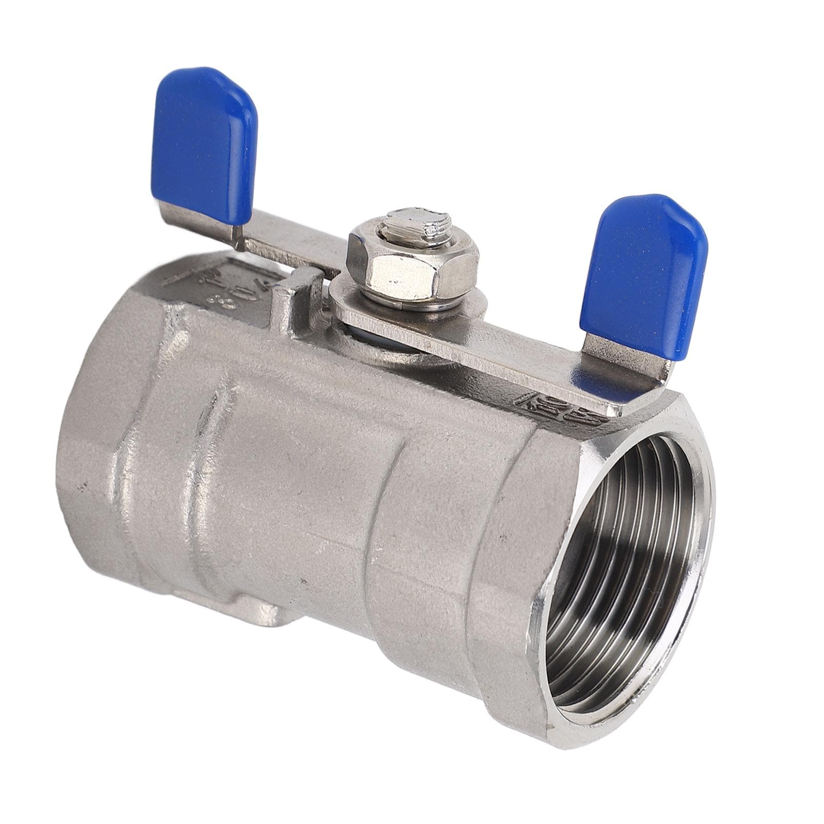 1in Full Port Ball Valve Stainless Steel Butterfly Shape Double Female Thread Ball Valve for Garden