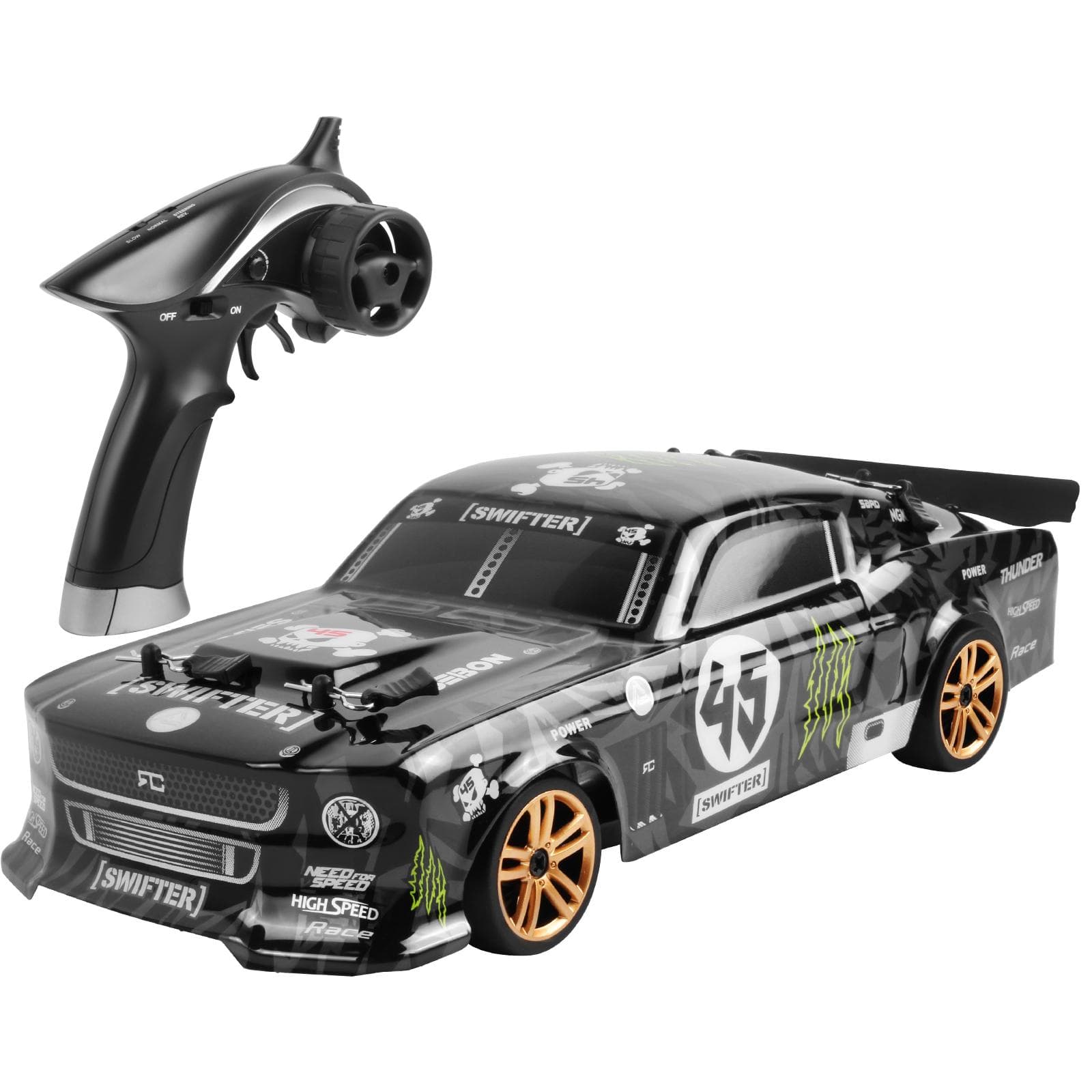 RC Drift Car 1/18 RC Car 2.4GHz 4WD 30km/h High Speed RC Race Car for Kids Children Boys Gift RTR 3 1 battery