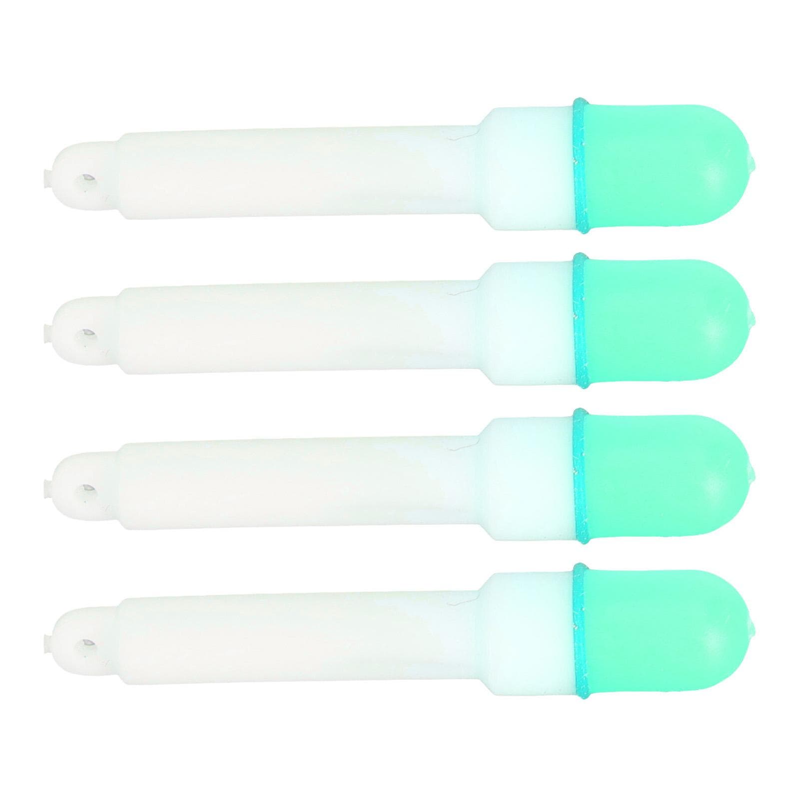 4PCS Fishing Glow Sticks High Visibility Night Fishing Float Tail Light Fishing Rod Floats LED Glow