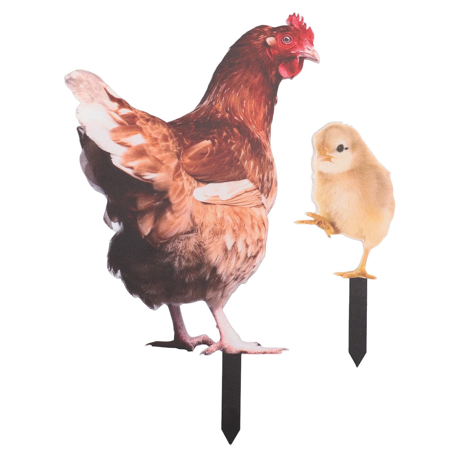 Simulated Chicken Garden Stake Acrylic Chicken Decorative Garden Stake for Home and Yard