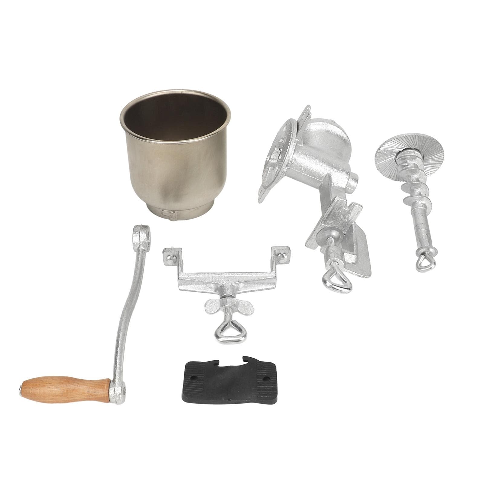 Hand Crank Grain Mill Tin Plating Cast Iron Hand Operated Corn Grinder Manual Mill for Oats Wheat