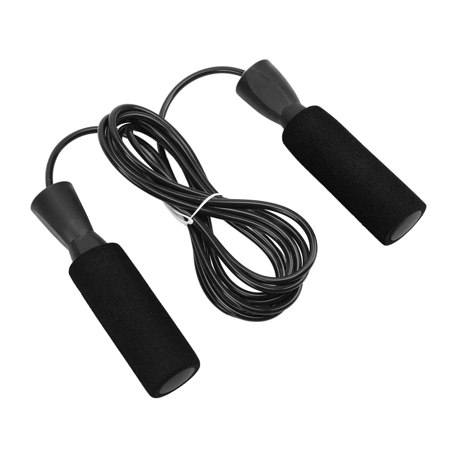 Steel Wire Jumping Rope Ajustable Skipping Rope with Double Bearings for Men Women and Children
