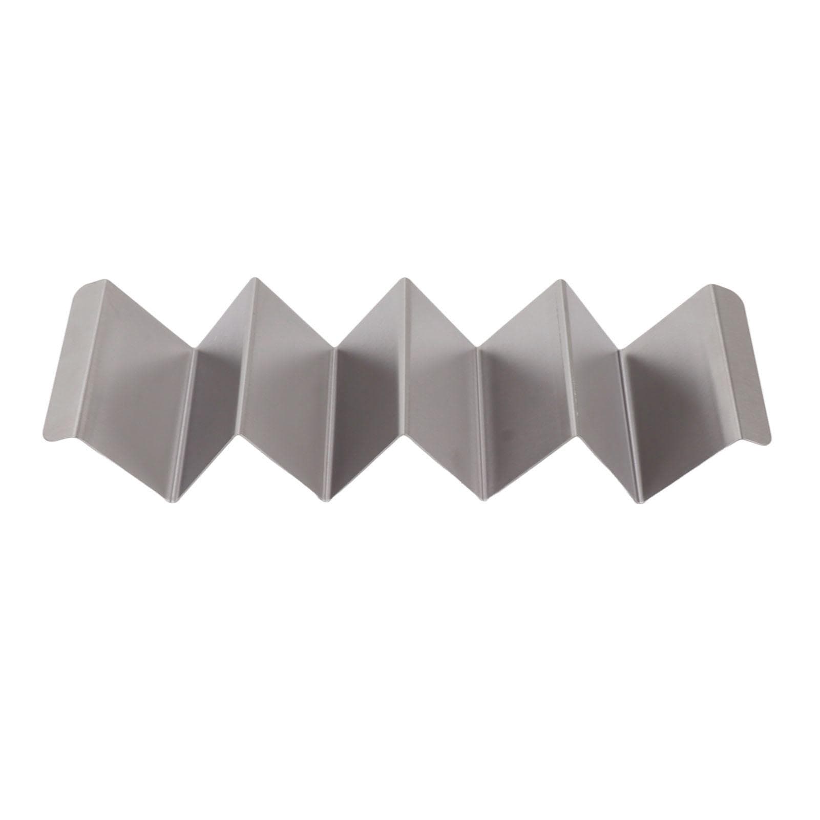 Kitchen Taco Holder Stand Wave Shape Stainless Steel Taco Shell Holder Grill for Baking L L