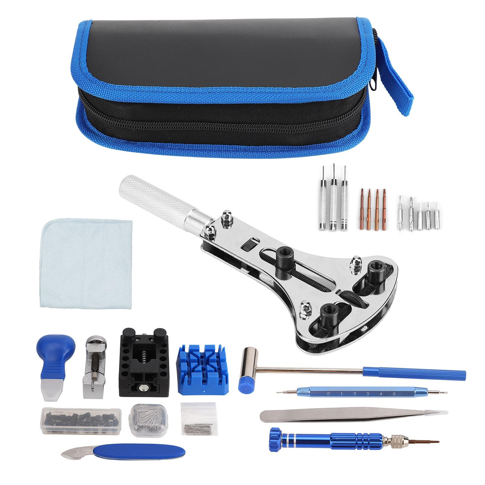Watch Repair Kit Complete Tools Adjustment Portable Professional Spring Bar Tool Set with Storage