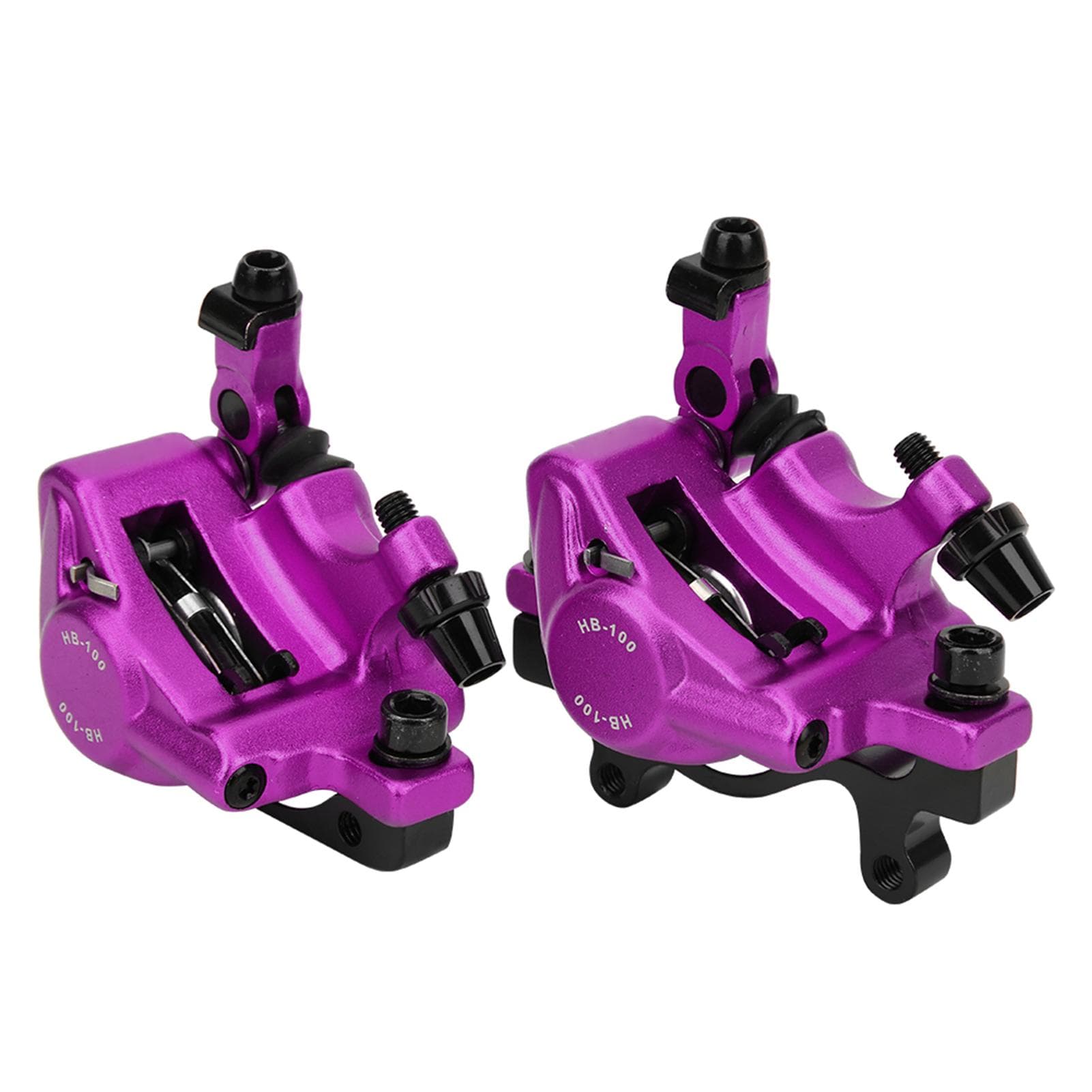 HB100 Bike Aluminium Alloy Hydraulic Disc Brake Set Front Rear for Mountain Road Bicyclecolorful
