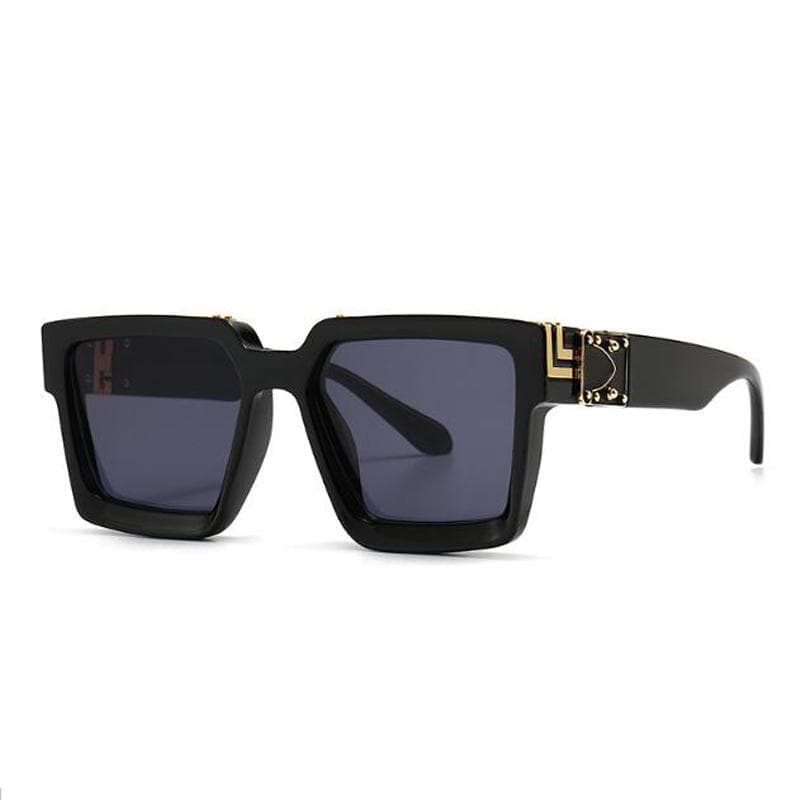 Retro Square Sunglasses Women Men Oversized Luxury Designer Vintage Shades UV Protection Fashion Eyewear show as picure