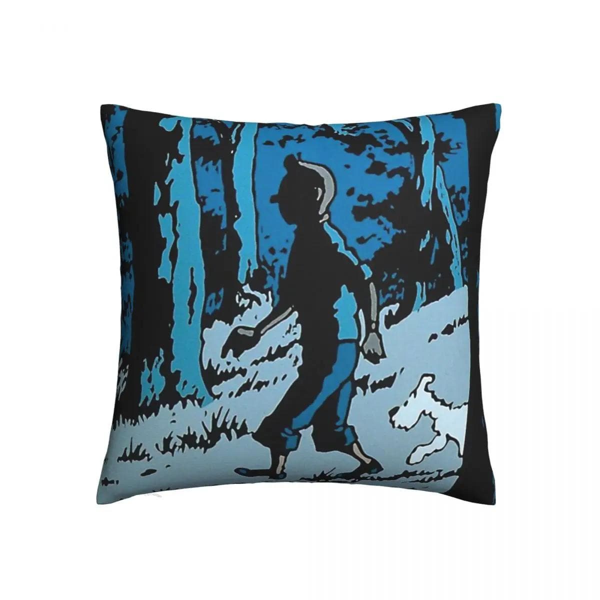 In The Woods Edit Classic Throw Pillow Case Adventures of TinT Anime Cushion Home Chair Print Decorative Hug Pillowcase 30x30cm