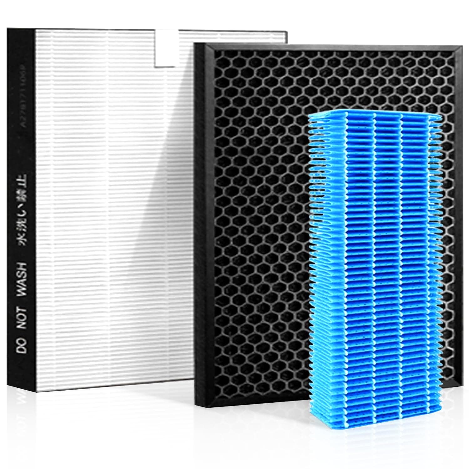 MSHNE Dust Collection Filter Deodorizing Filter Humidifying Filter Replacement Filters for Air Purifiers for models and FZ-G30HF, FZ-G30DF, FZ-G30MF -