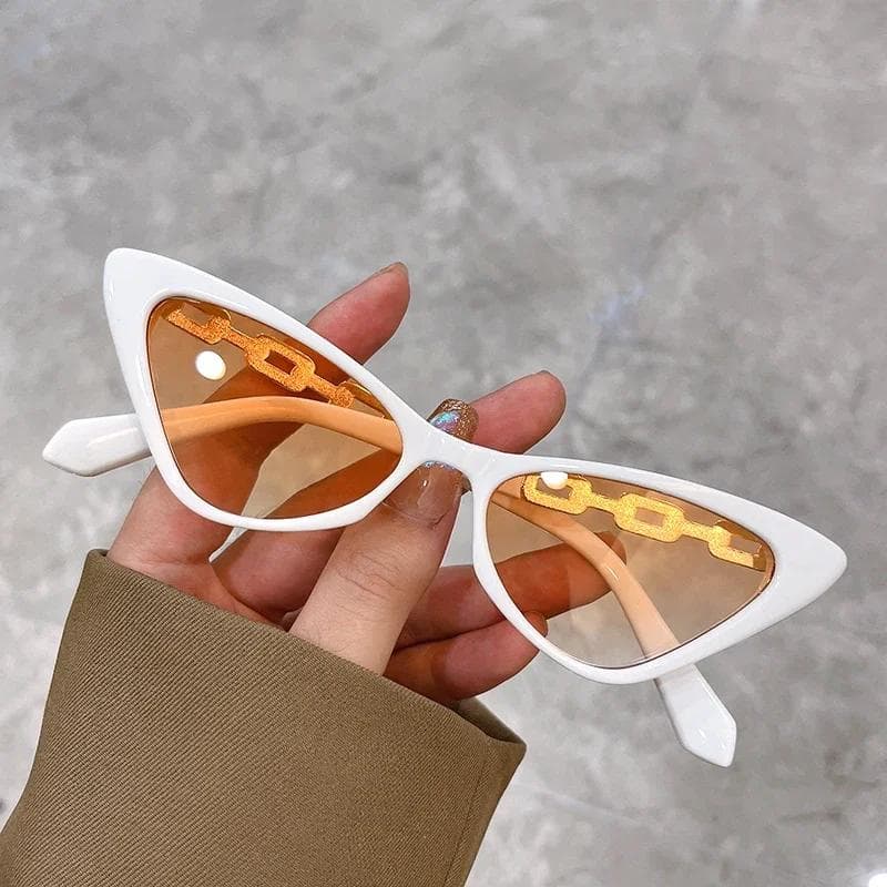 New Small Cat Eye y2k Sunglasses Vintage Female Eyewear Luxury Brand Designer UV400 Shades for Women Gafas De Sol as picture