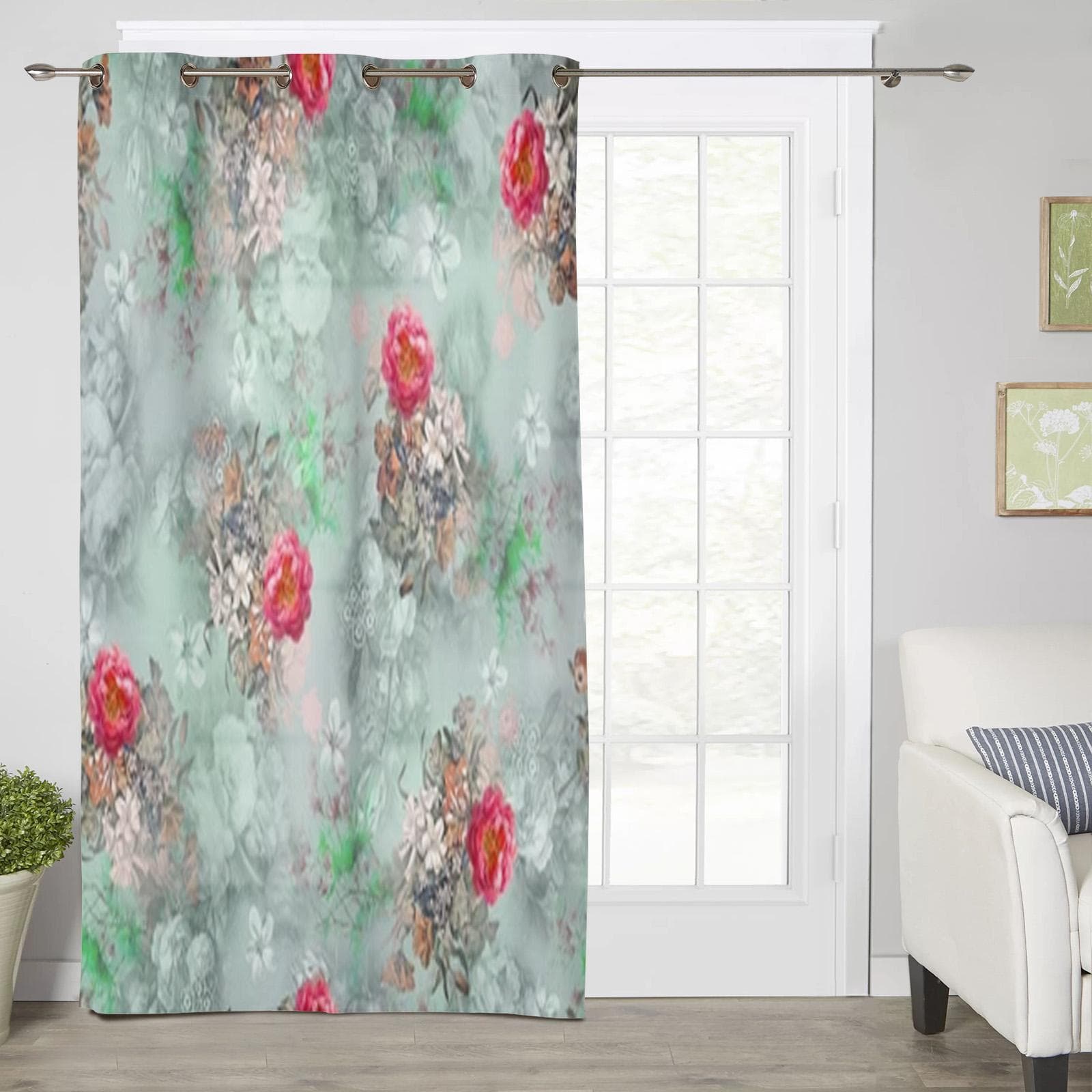 Coffee Cup Word Brown Beans Bedroom Kitchen Window Curtains Curtains For Living Room Decorative Items 135W x 60H(cm)