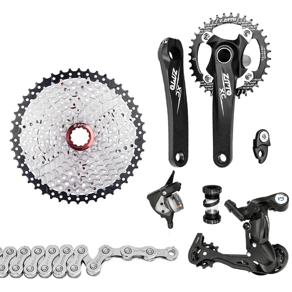 ZTTO 1x10 Speed MTB Derailleurs Shifter Groupset Bike Crankset 11-50T Cassette Flywheel 10 Speed multicolour