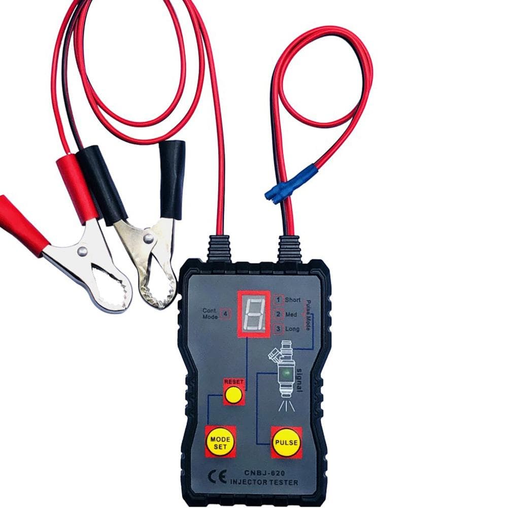 Auto Fuel Injector Tester 12 V 4 Pulse Modes Car Vehicle Fuel Pressure System Diagnostic Scan multicolour