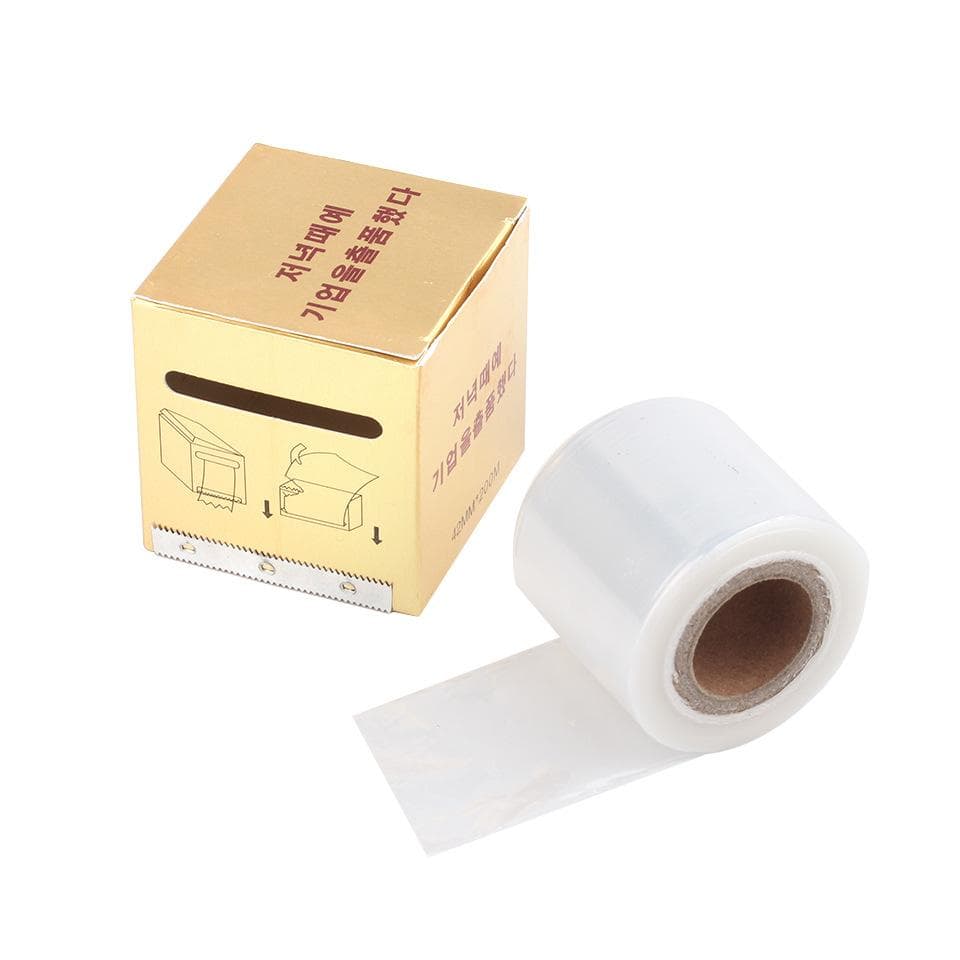 1 Roll Of 42mm*200m Disposable Clear Semi-Permanent Makeup Cover Film, For Eyebrow/Eyeliner/Lip Tattooing Or Microblading