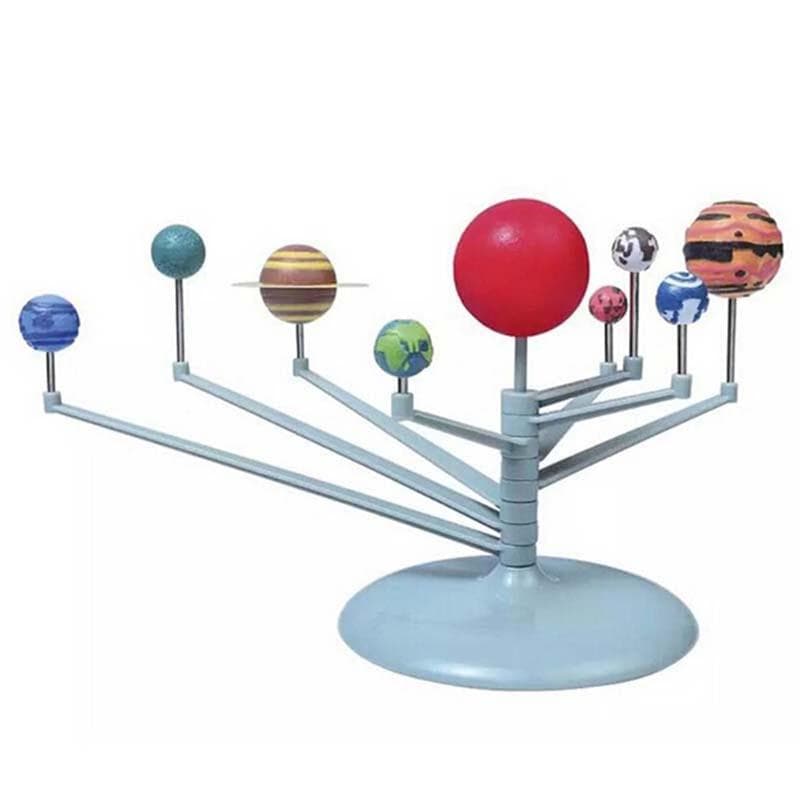 Creative Astronomy Science Project Solar System Model Kit DIY Educational Solar System Rotatable Toy One Size